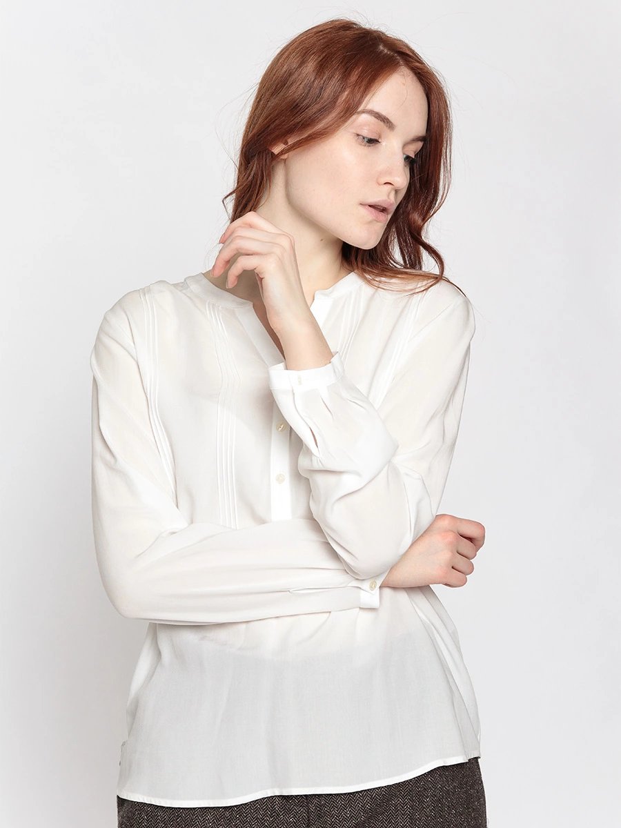 Белая блуза из вискозы